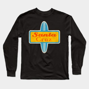 Santa Cruz California Surfing Long Sleeve T-Shirt